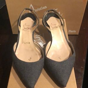 Christian Louboutin Sharka 45 Flannel heels